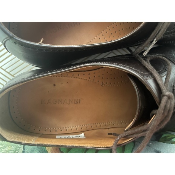 FREE SHIPPING Men's magnanni brown Pamplona  leather dress shoes size 42‎ - Picture 13 of 16